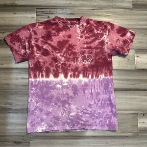 Ivory Ella T-Shirt Women's Size M Elephant Tie Dye Double Sided Logo 100% Cotton